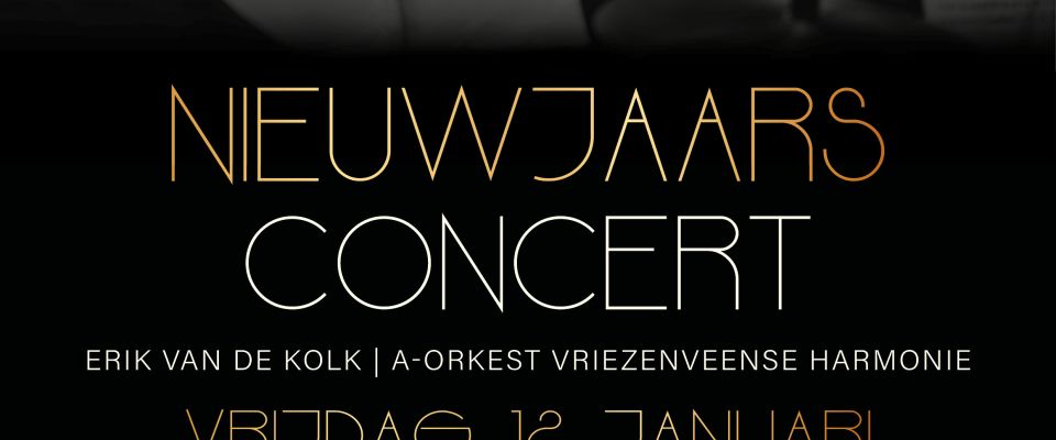 Nieuwjaarsconcert vrijdagavond 12 januari 2024 